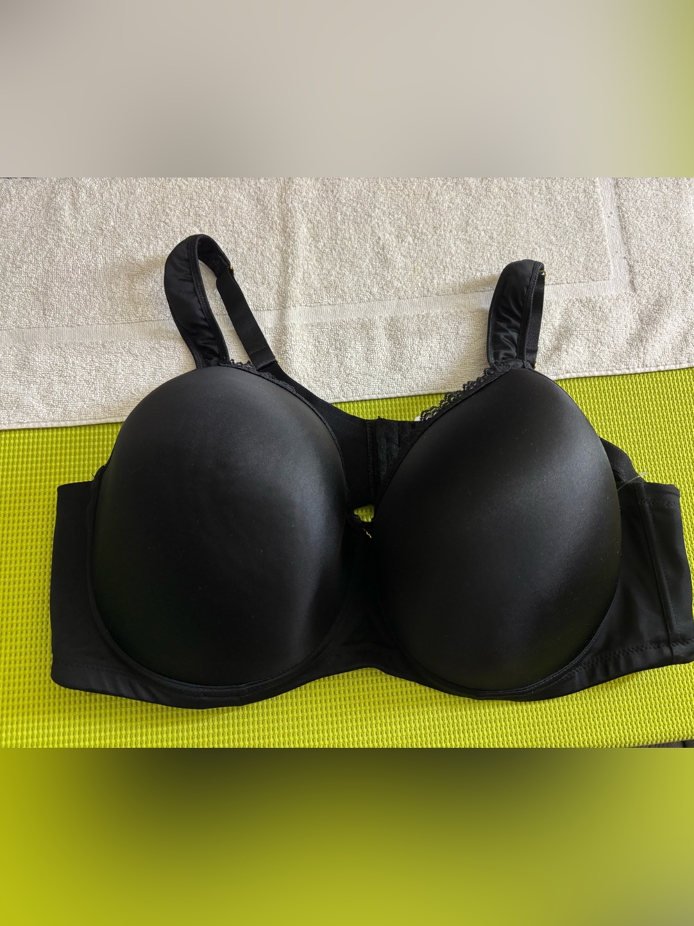 Ashley Stewart Black Smooth Full-Coverage Butterfly Bra